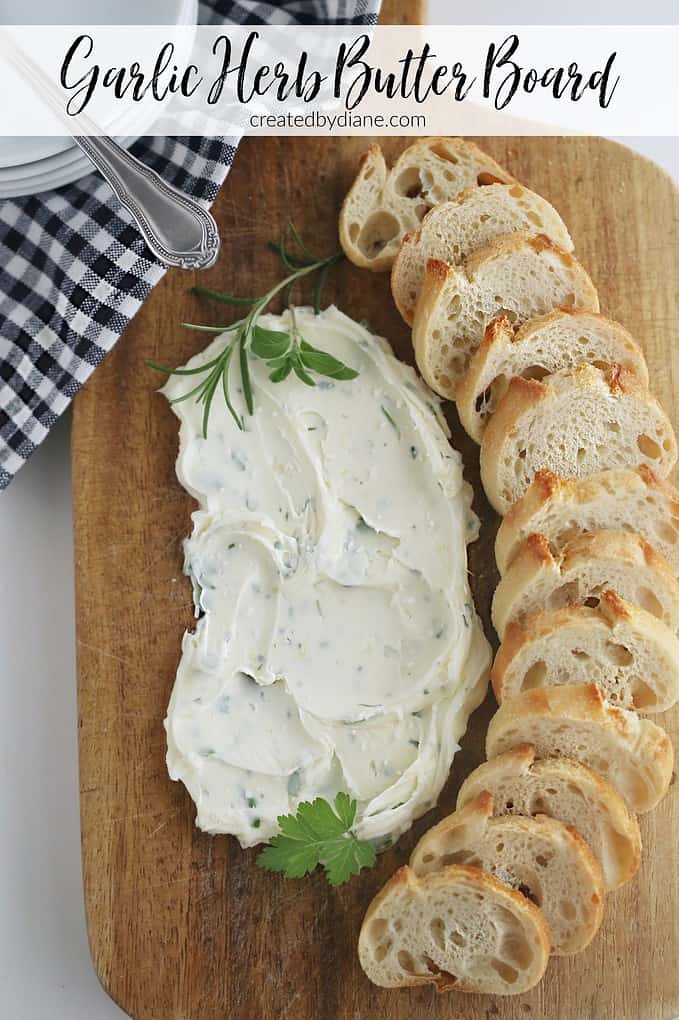 garlic herb butter board createdbydiane.com