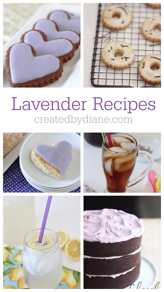 lavender recipes from createdbydiane.com