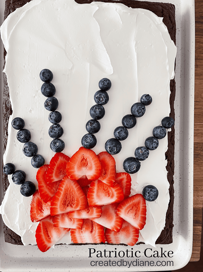 PATRIOTIC CAKE FROM CREATEDBYDIANE.COM