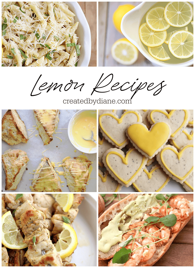 LEMON RECIPES from createdbydiane.com