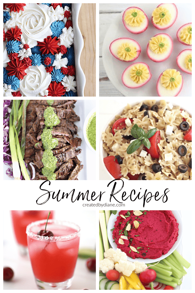 SUMMER RECIPES from food blogger createdbydiane.com