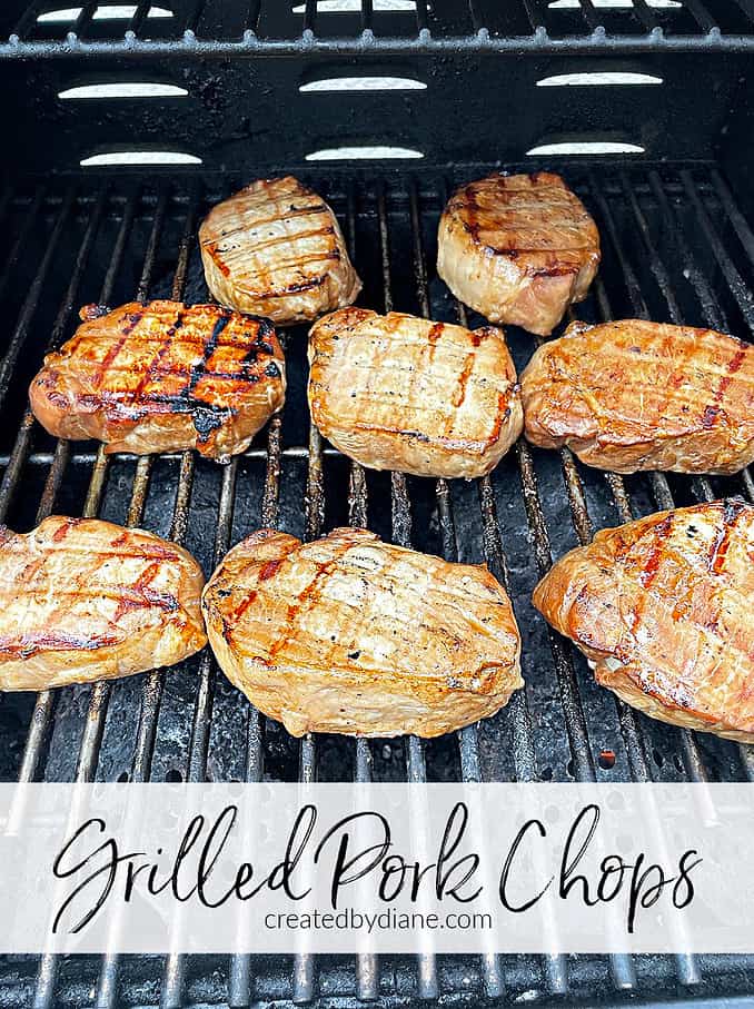 marinated grilled pork chops createdbydiane.com