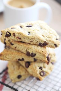 CHOCOLATE CHIP CREAM SCONES