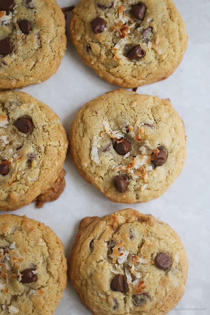 Coconut Chocolate Chip Cookies