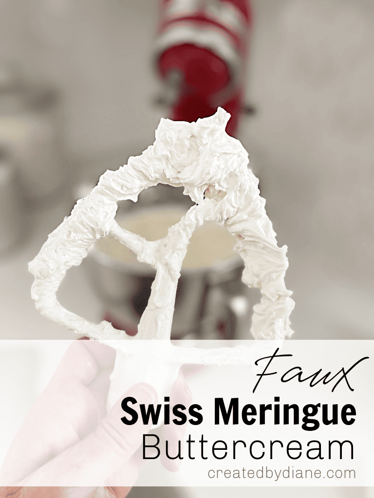 Faux Swiss Meringue Buttercream Frosting