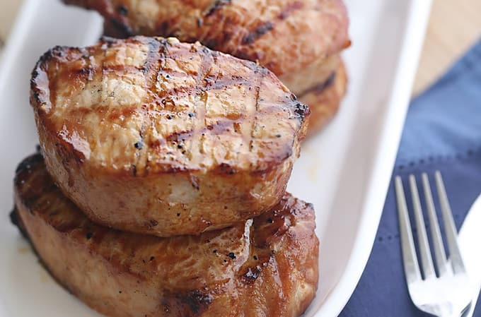 grilled marinated boneless pork chops createdbydiane.com