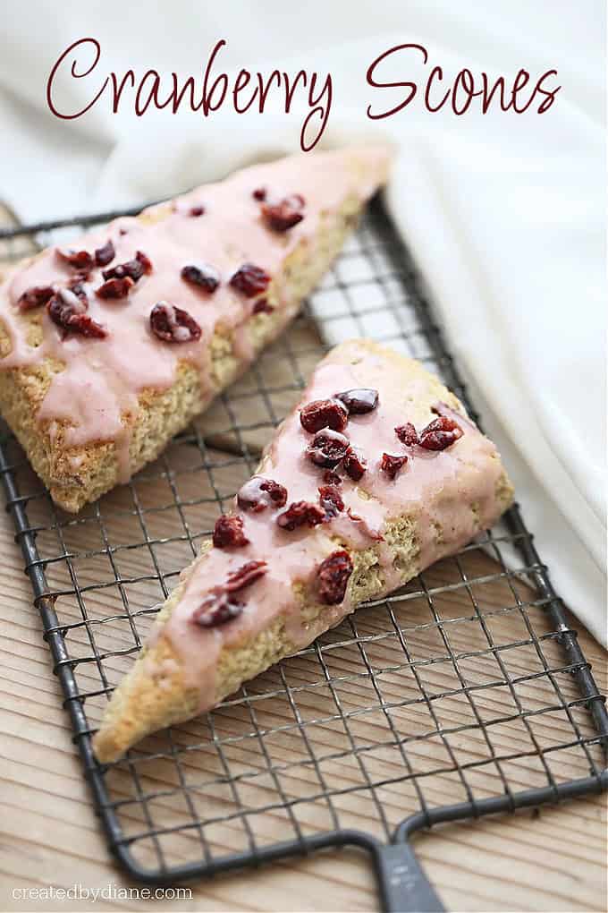 Cranberry Scone Recipe at createdbydiane