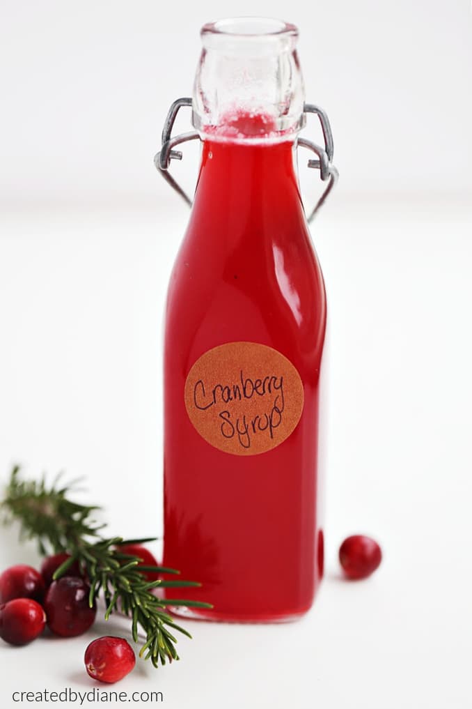 CRANBERRY SYRUP RECIPE createdbydiane.com