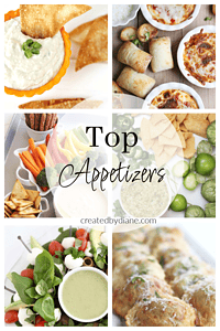 TOP APPETIZERS from createdbydiane.com