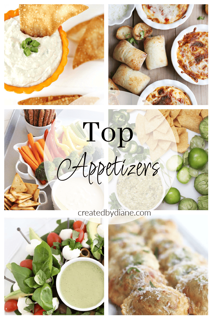 TOP APPETIZERS from createdbydiane.com