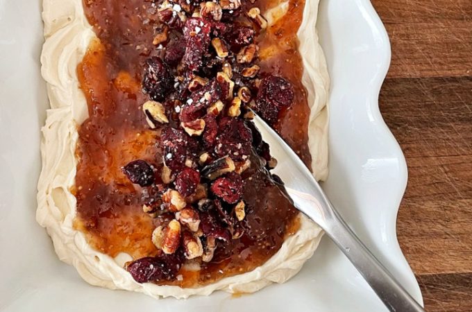 creamy fig jam dip from createdbydiane.com