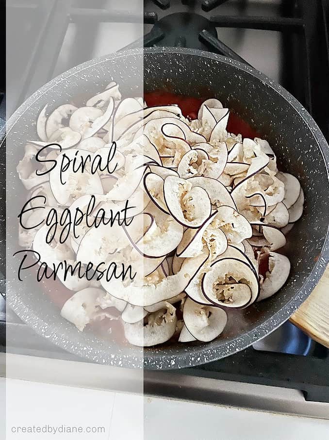 easy spiral eggplant parmesan createdbydiane.com