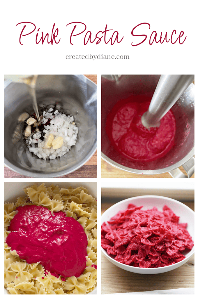 pink pasta sauce recipe from createdbydiane.com