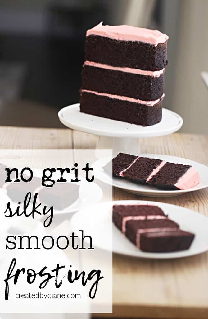 smooth frosting recipe hack!