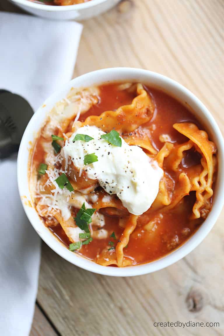 Lasagna Soup