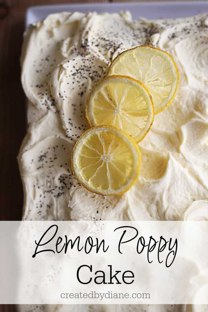13x9 came lemon poppy cake createdbydiane.com