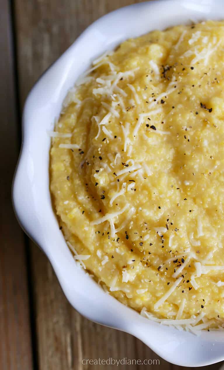 POLENTA RECIPE WITH CHEESE createdbydiane.com