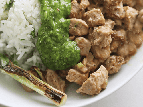 Pork Tenderloin and Veggie Bowls | Created by Diane