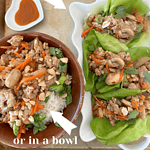 chicken lettuce wraps or in a bowl createdbydiane.com