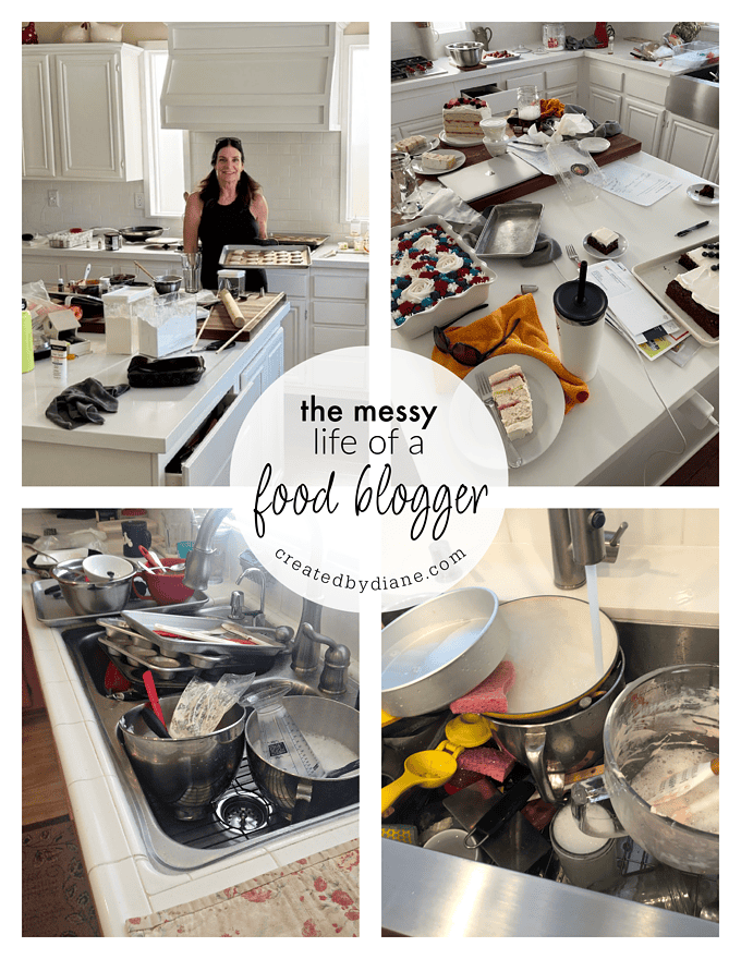 the messy life of a food blogger createdbydiane, lots and lots of dirty dishes 