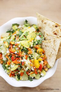 Easy PINEAPPLE SALSA from createdbydiane