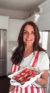 Red and White Candy Cane Sugar Cookies