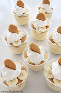 Banana Pudding Mousse Cups Individual Servings, Camping Recipe, Summer Must make! createdbydiane