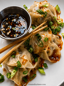 HOW TO MAKE PORK DUMPLINGS in a skillet, the easy no fold quick dumpling recipe createdbydiane