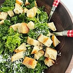 simple KALE CAESAR Salad Recipe, ready in minutes