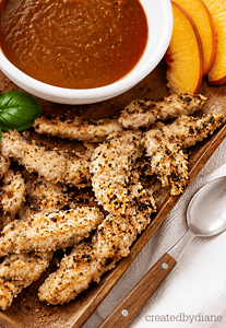 peach sauce- sweet and spicy bourbon peach dipping sauce (make with fresh peaches or peach jam) createdbydiane