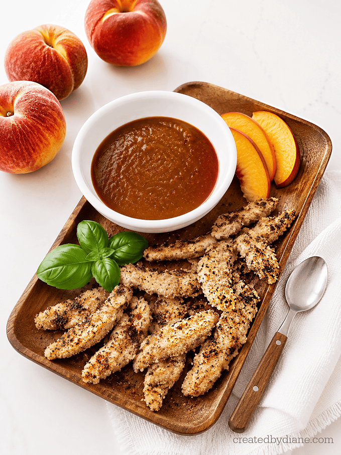 Fresh Peach- Sweet and Spicy Bourbon Peach Dipping Sauce