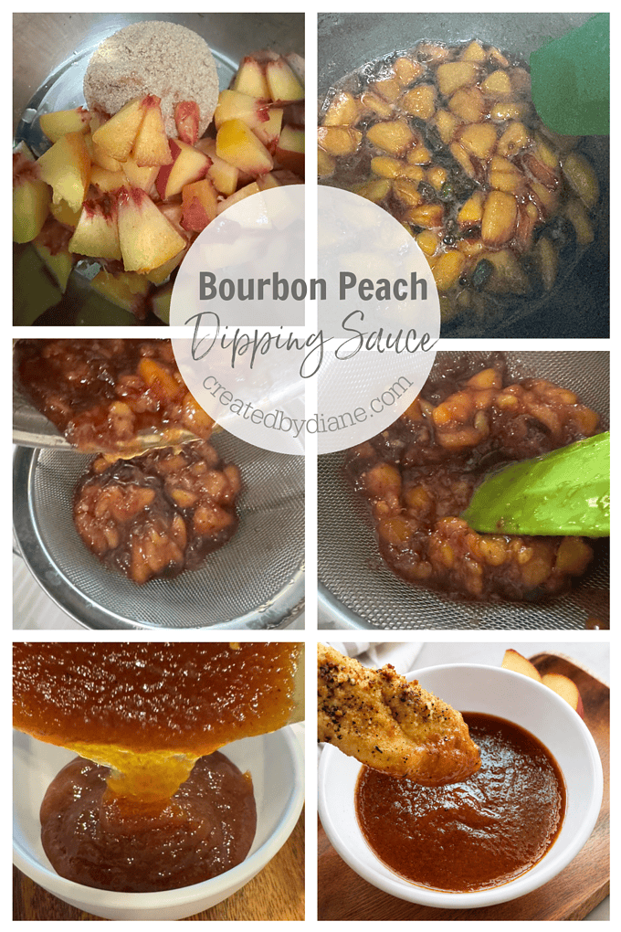 Fresh Peach- Sweet and Spicy Bourbon Peach Dipping Sauce