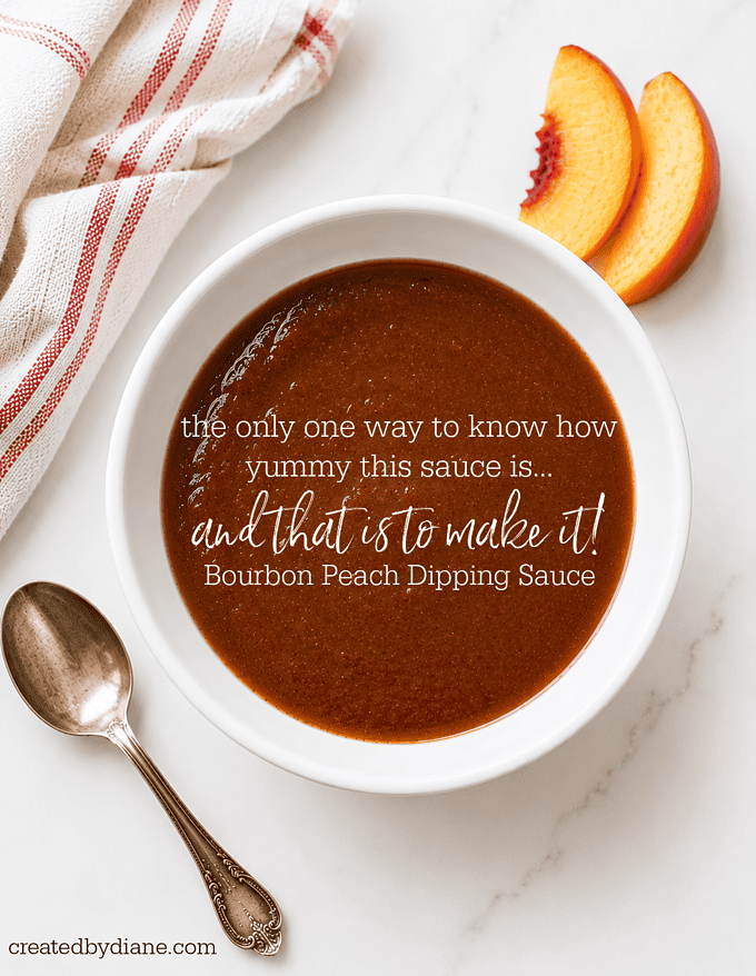 Fresh Peach- Sweet and Spicy Bourbon Peach Dipping Sauce