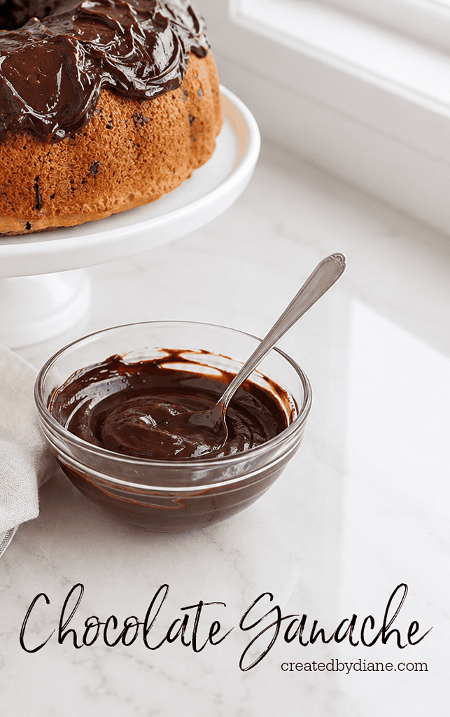 chocolate ganache recipe perfect for topping desserts, filling cookies, drizzle over sweets, thick version for truffles