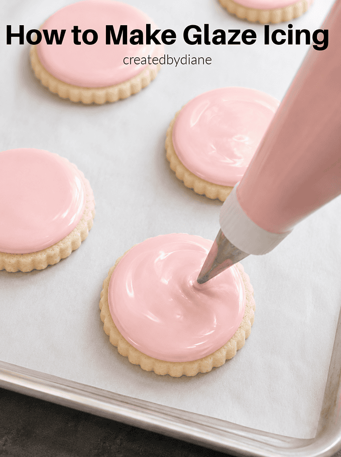 how to make glaze icing, and how to use it, cookies, cakes, scones, christmas cookie icing