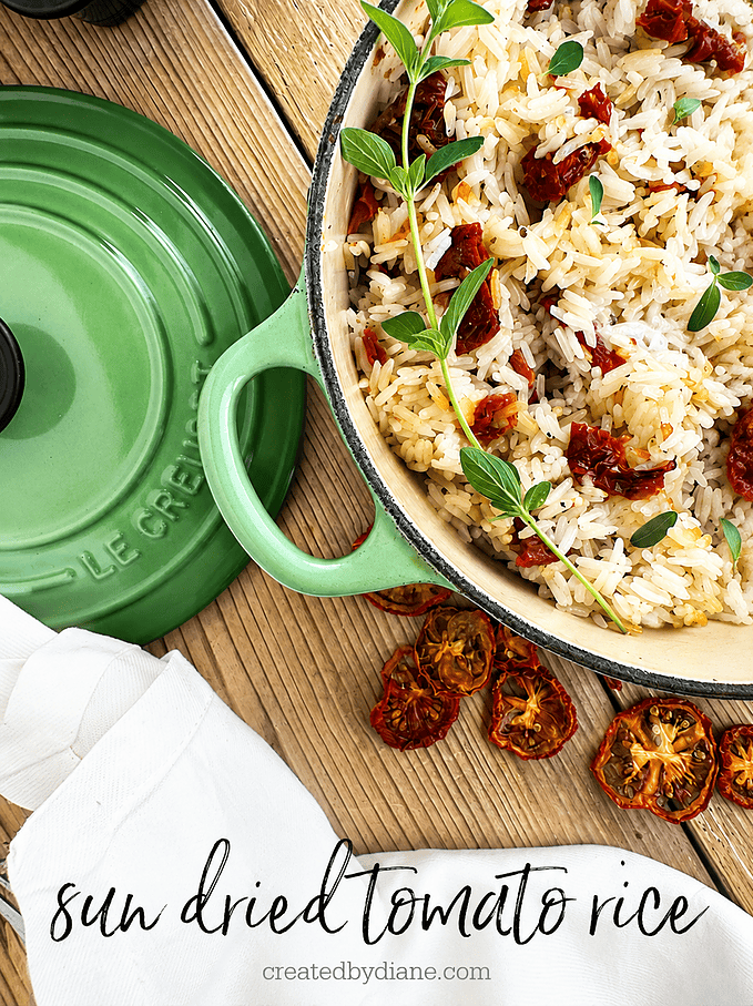 How to make sun dried tomato rice recipe on the stove