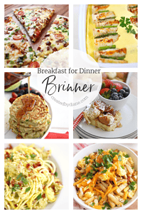 BRINNER: a collection of great recipe to enjoy all the breakfast flavors for dinner, in fun creatvie ways createdbydiane